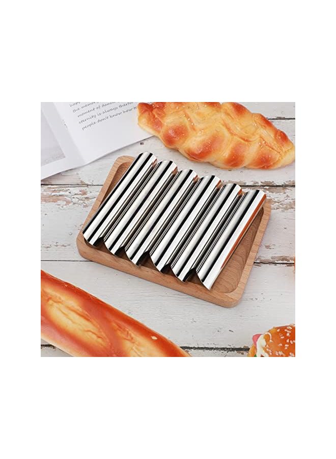 S-TOP 50 Pcs Cannoli Tubes Stainless Steel Cannoli Forms Cream Horn Molds Non Stick Danish Pastry Molds for Croissant Shell Cream Roll Baking Cookie Dough (Tubes) - Image 4