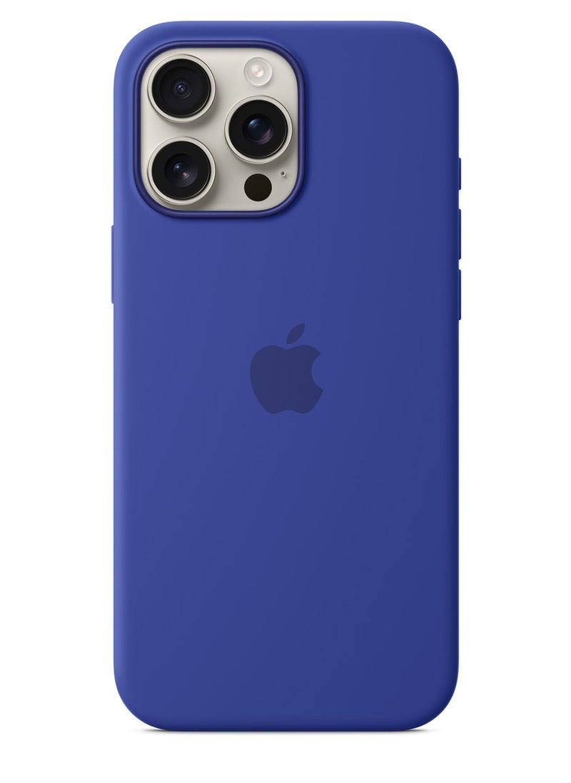 iPhone 16 Pro Max Silicone Case Compatible with MagSafe | Premium Shockproof, Soft Touch, Durable Protection | Stylish Colors | MagSafe Compatible iPhone Case | Ultramarine