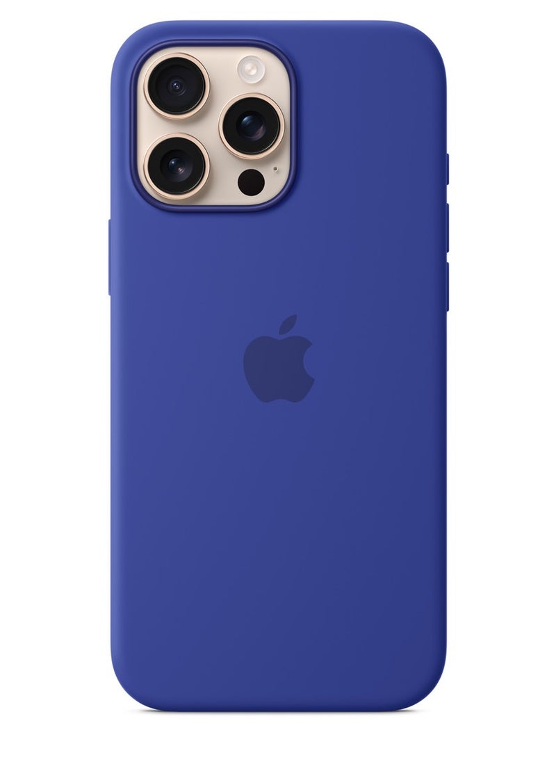 iPhone 16 Pro Max Silicone Case Compatible with MagSafe | Premium Shockproof, Soft Touch, Durable Protection | Stylish Colors | MagSafe Compatible iPhone Case | Ultramarine