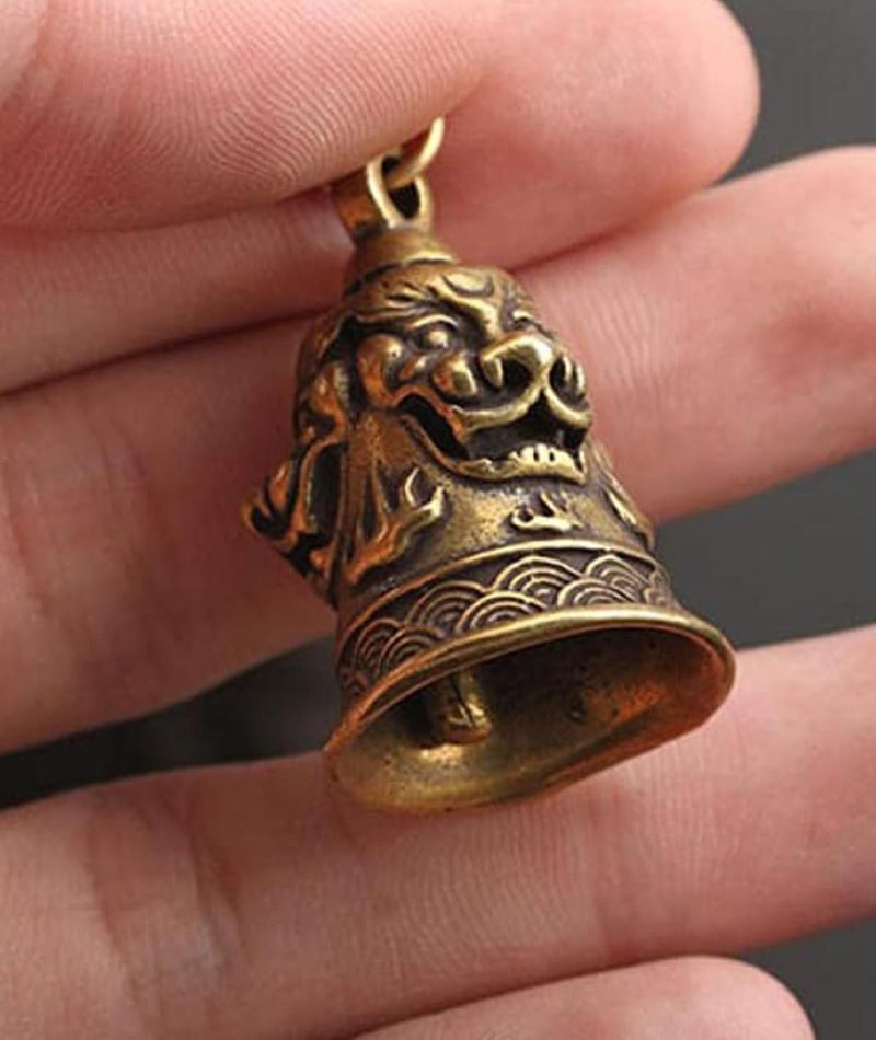 CartHome Guardian Bell for Bike, Guardian Brass, Luck Bells, Guardian Bell Keychain Bike Bells Suitable Motorcycle Handlebars Bicycle Bike Accessories Rider Gear Decor - Image 5