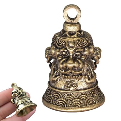 CartHome Guardian Bell for Bike, Guardian Brass, Luck Bells, Guardian Bell Keychain Bike Bells Suitable Motorcycle Handlebars Bicycle Bike Accessories Rider Gear Decor - Image 1