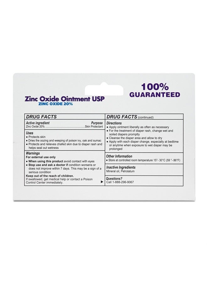 Globe مرهم أكسيد الزنك 20% | أنبوب 2 أونصة (3 عبوات) (إجمالي 6 أونصات) | حماية متقدمة للبشرة | لالتهاب الحفاض، تخفيف من اللبلاب السام، السماق وبلوط، يحمي من الرطوبة، يحمي البشرة المتشققة