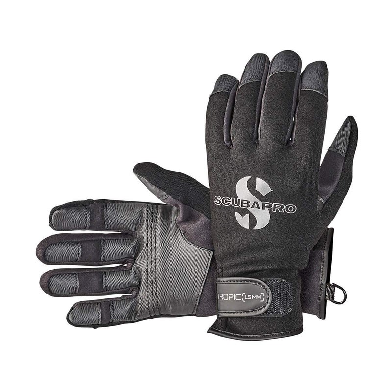 SCUBAPRO Tropic 1.5mm Diving Glove, Unisex, L, Black - Image 1