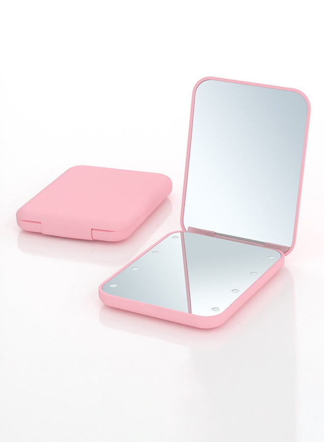 1X 2X Magnification LED Compact Travel Makeup Mirror, Pocket Mirror - Image 2