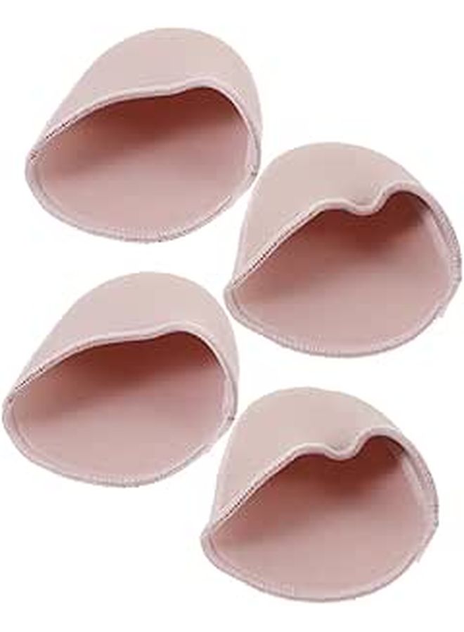 2 Pairs Ballet Pointe Shoe Toe Covers Soft Protective Dancing Shoes Pads Unisex For Contemporary Dance Heel Pads - Image 1