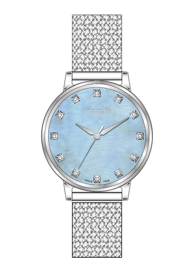 Lee Cooper ساعة أنالوج شبكية للنساء LC07401.300 - 36 مم - Image 1