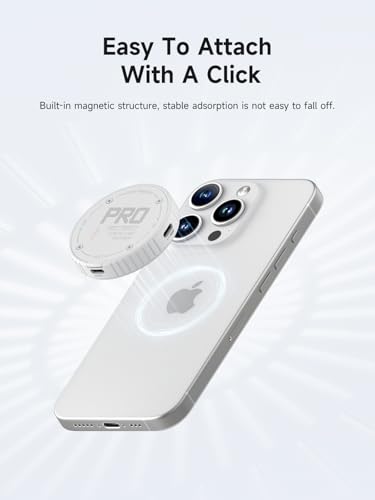 Hagibis Magnetic M2 2230 NVMe SSD Enclosure with Magsafe for iPhone 17 16 15 Pro Max ProRes 10Gbps USB C to NVMe Adapter 100W PD USB C External SSD Case for MacBook iPad ProMC100 Pro White - Image 3