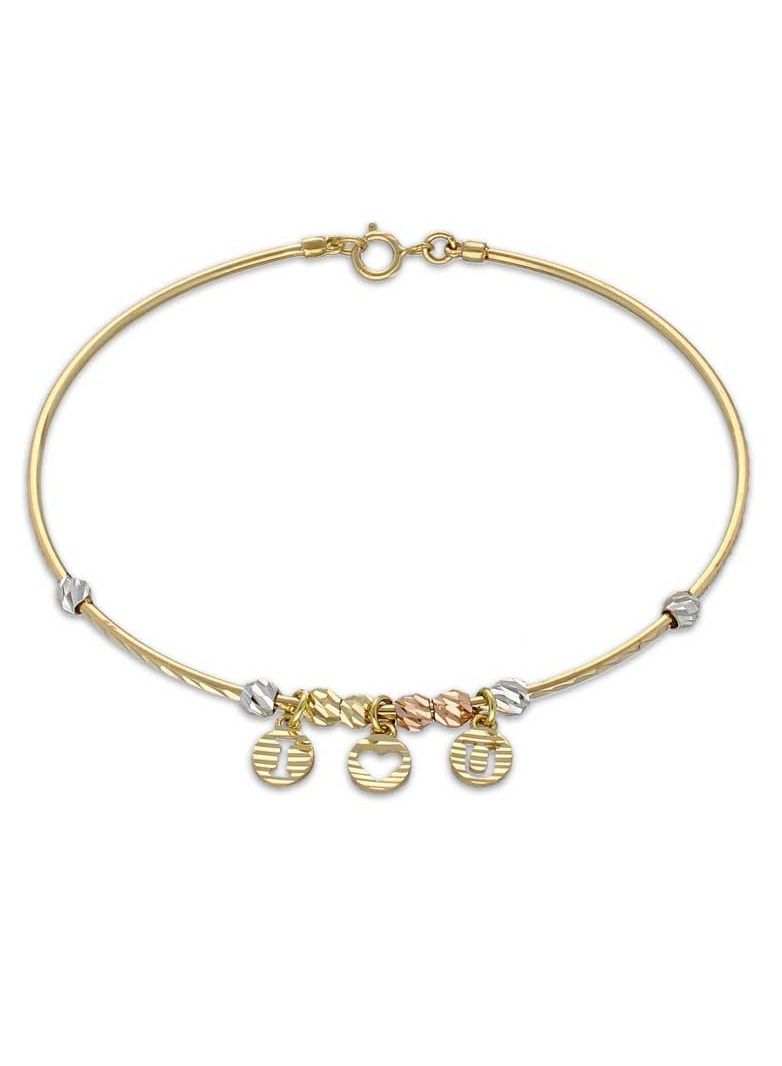 FK Jewellers Gold Hanging Bangle in 18KT - FKJBNG18KU2013  - Image 1