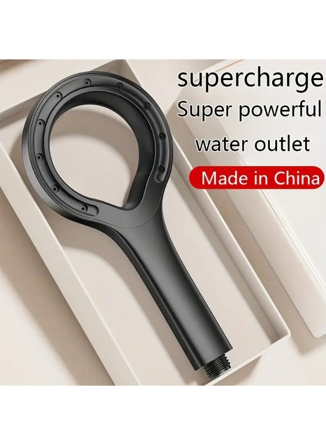 Shower head with high-pressure and water-saving design, water-saving (60%) high-pressure (220%) hand shower with mist spray Unique star-ring shaped  - Image 2
