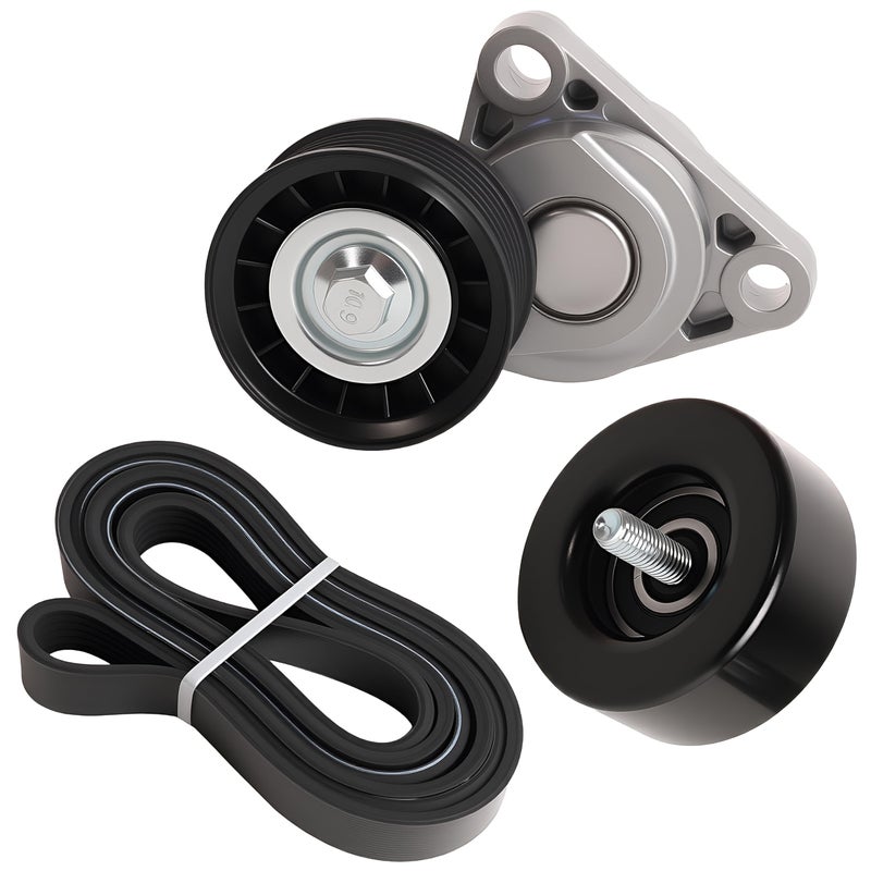 Riyhch 90K38328D Drive Belt Tensioner Component Kit Fit for Chevrolet Corvette 20052013 Drive Belt Tensioner Idler Pulley Serpentine Belt Replacement for 38328 12569301