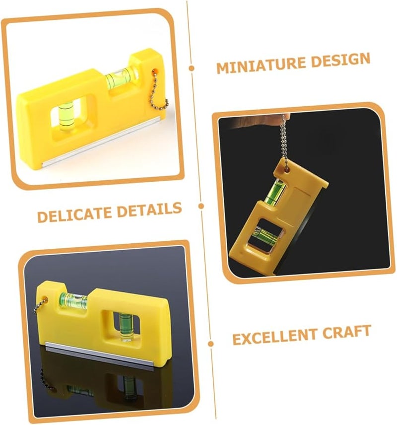 Magnetic Bubble Level Tool with Hanging Chain Compact Horizontal Spirit Level for DIY Carpentry - Image 4