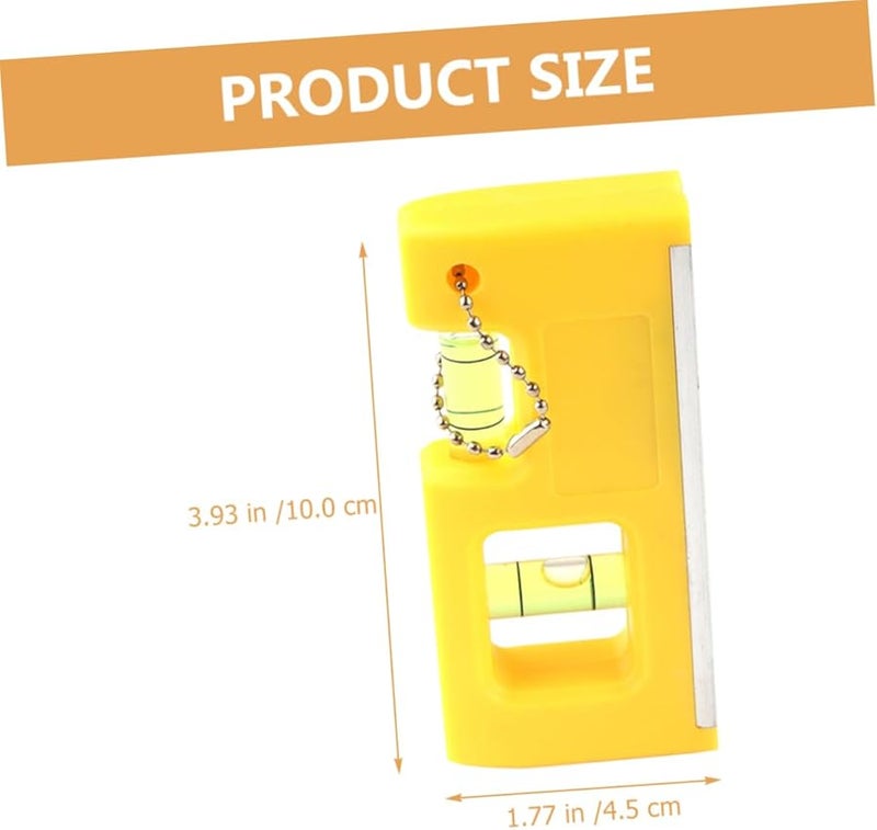Magnetic Bubble Level Tool with Hanging Chain Compact Horizontal Spirit Level for DIY Carpentry - Image 2