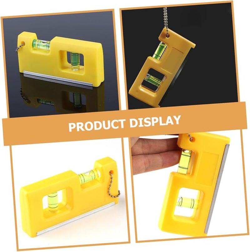 Magnetic Bubble Level Tool with Hanging Chain Compact Horizontal Spirit Level for DIY Carpentry - Image 3