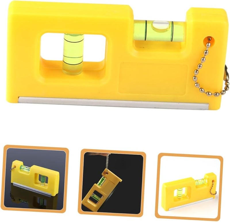 Magnetic Bubble Level Tool with Hanging Chain Compact Horizontal Spirit Level for DIY Carpentry - Image 5