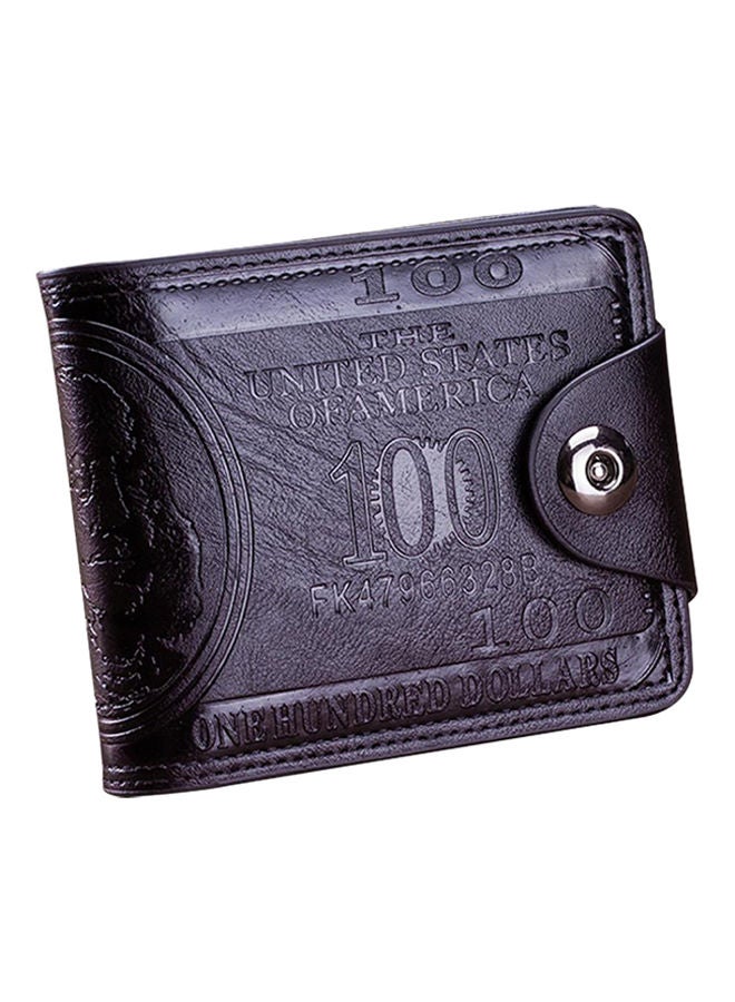 NIBEMINENT Classic US Dollar Bi-Fold Card Case Black 