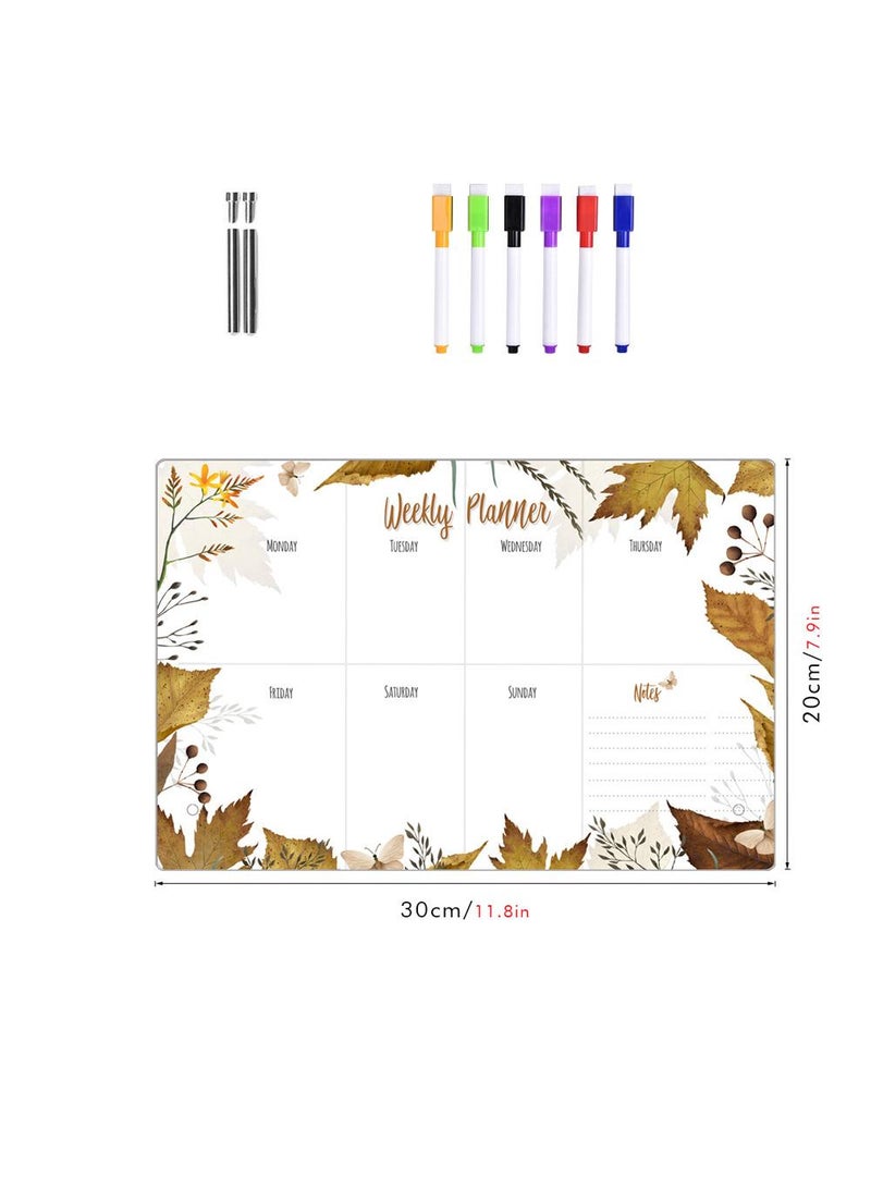 Acrylic Week Plan Desktop Memo Message Board Erasable Office Memo Writing Board - Image 1