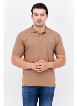 Men Regular Fit Brand Logo Short Sleeves Polo Shirt, Brown - pzsku/ZB8BE780601C3F8772CBFZ/45/_/1737642533/73ffa474-9a5d-4a90-88b1-c45c91929de6