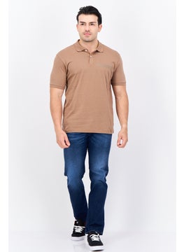 Men Regular Fit Brand Logo Short Sleeves Polo Shirt, Brown - pzsku/ZB8BE780601C3F8772CBFZ/45/_/1737642540/9ceadd75-caf9-4ff1-9bd4-141b14311619