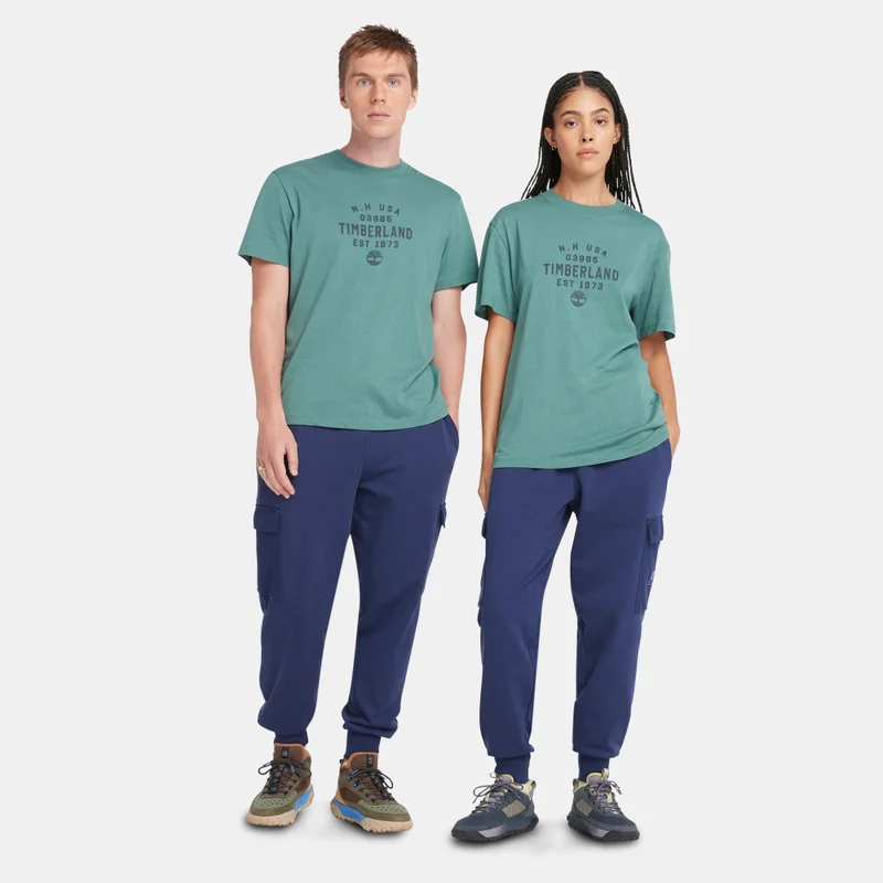 Timberland Green Men's Refibra Graphic T-Shirt for Men | Best Price UAE