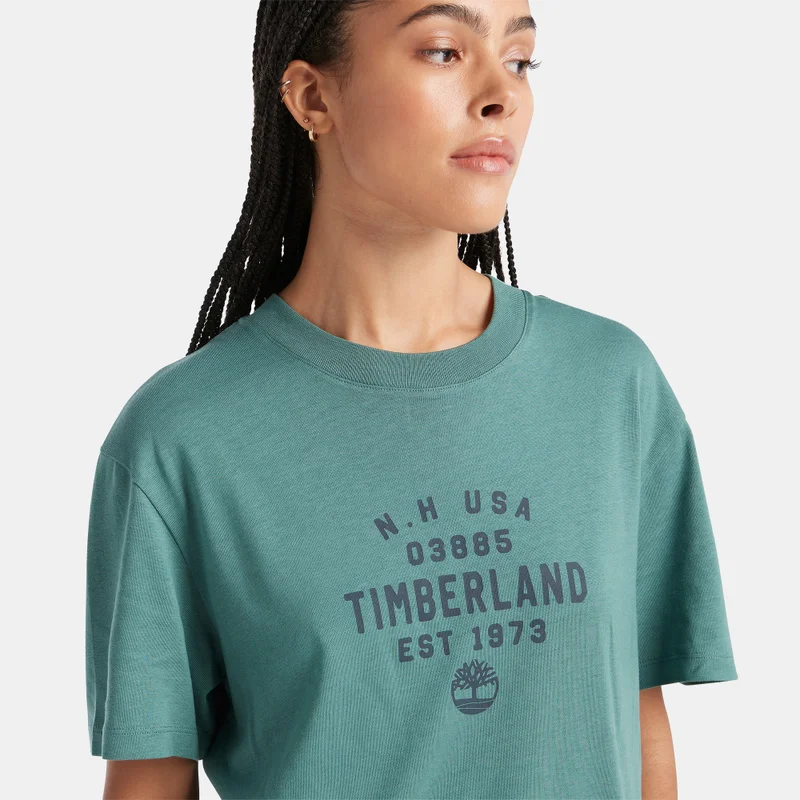 Timberland Green Men's Refibra Graphic T-Shirt for Men | Best Price UAE