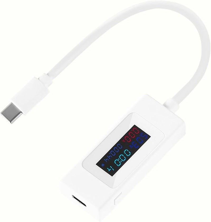 KWS 065C White USB C Power Meter Tester Voltage Current Ammeter 4 30V 6 5A QC2 0 QC3 0 PD VOOC - Image 2