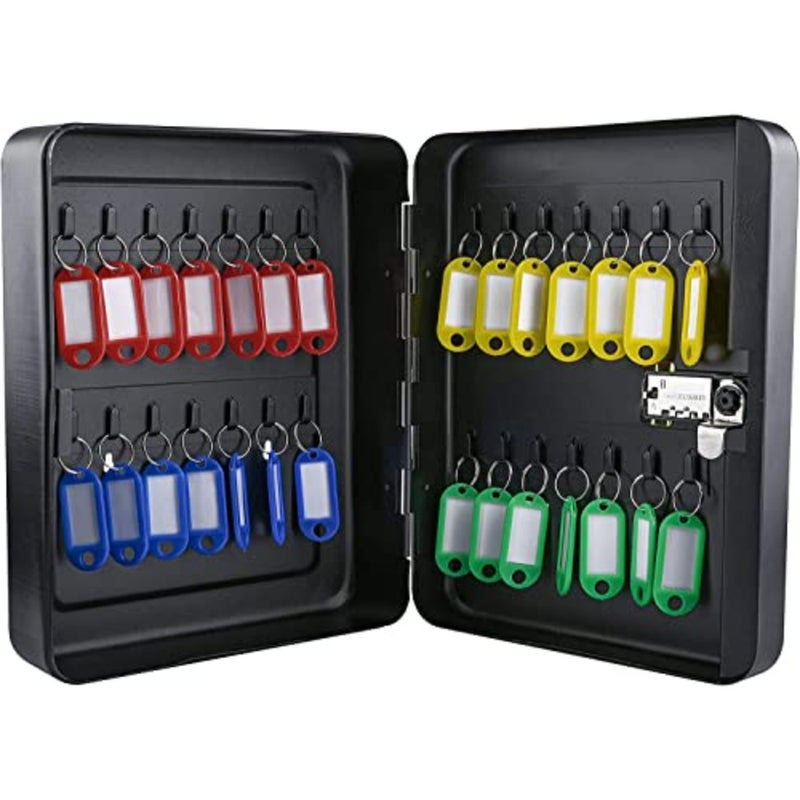 Key Steel Security Cabinet Box, Key Box Wall Mount with Combination Lock, Steel Security Locking Keys Cabinet, Storage Key Lock Box with Code, Key Management Cabinet (Combination Lock - Image 1