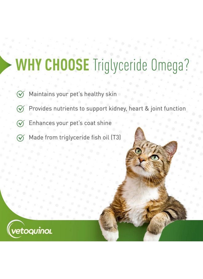Vetoquinol - Vetoquinol Triglyceride Omega 3 Supplement for Large Dogs, Dog Fish Oil Supplement with EPA and DHA, Promotes Skin, Coat, Joint, and Immune Health, Omega 3 Fish Oil for Dogs 60lbs or More, 60ct - Image 1