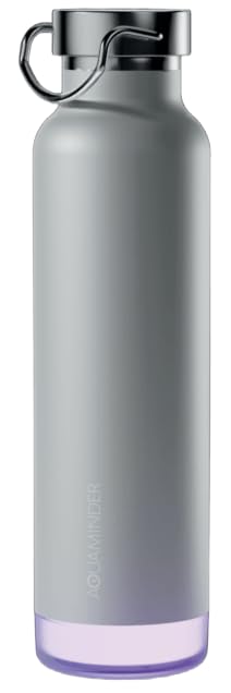 Aquaminder Smart Water Bottle | RGB LED Glow & Timer Hydration Reminder with BT Mobile Phone Connection, Thames with App 600 ML (Biege) - Image 1