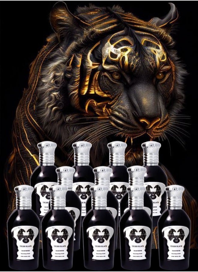 TIGER - 12 Pieces Tiger Black Perfume 100ML - Image 1