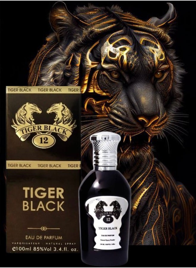 TIGER - 12 Pieces Tiger Black Perfume 100ML - Image 1