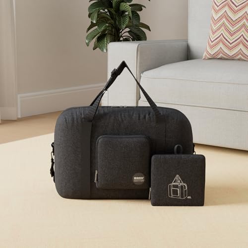 WANDF For Spirit Airlines Personal Item Bag 18x14x8 Foldable Travel Duffel Carry on Weekender Overnight for Women Men - Image 2