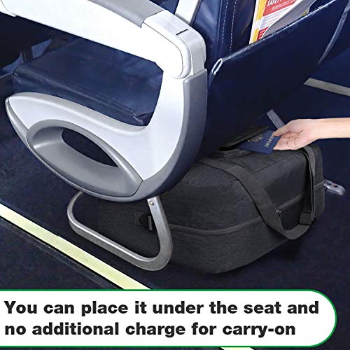 WANDF For Spirit Airlines Personal Item Bag 18x14x8 Foldable Travel Duffel Carry on Weekender Overnight for Women Men - Image 4
