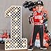 imprsv Marquee Numbers Race Car BirthdayDecorations 3ft Large Fast One Party Decor First 1st 12th Big Light Up Cardboard Number 1 - Image 3