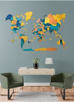 Enjoy The Wood 3D Wooden World Map - Indie Finish, Exquisite Wall Art for Home, Kitchen, or Office - Perfect Gift for Any Occasion, Intricately Designed, Easy to Assemble, Ideal for Travel and Decor Lovers.  - Image 1