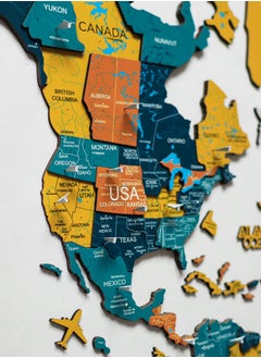 Enjoy The Wood 3D Wooden World Map - Indie Finish, Exquisite Wall Art for Home, Kitchen, or Office - Perfect Gift for Any Occasion, Intricately Designed, Easy to Assemble, Ideal for Travel and Decor Lovers.  - Image 2