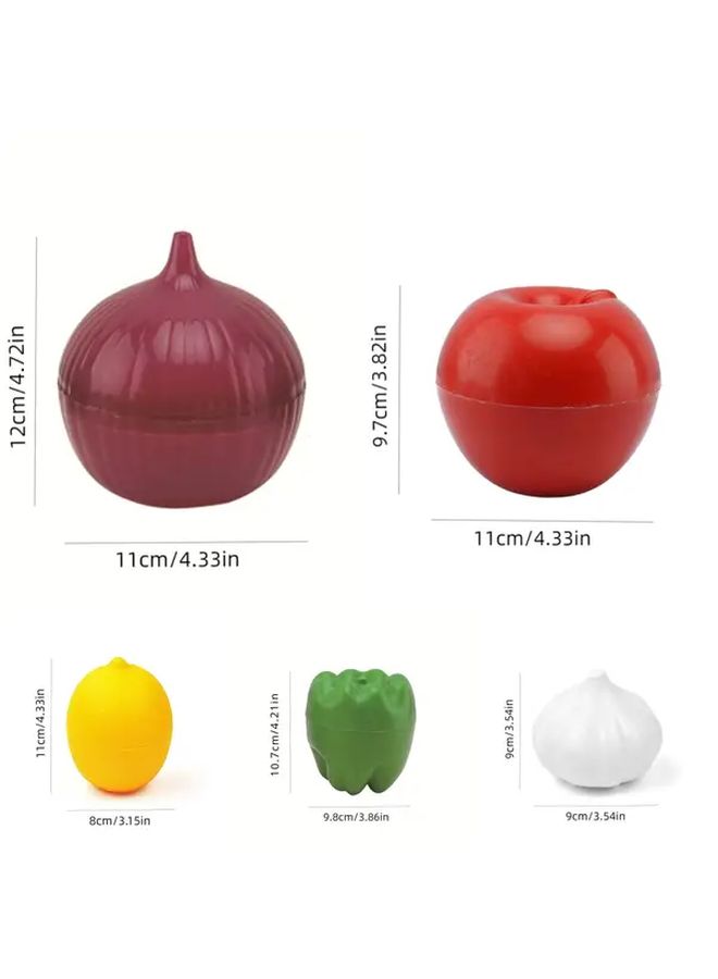 Reusable Plastic Storage Container With Garlic Color Airtight Lid For Fridge Organization Fresh Produce - Image 2