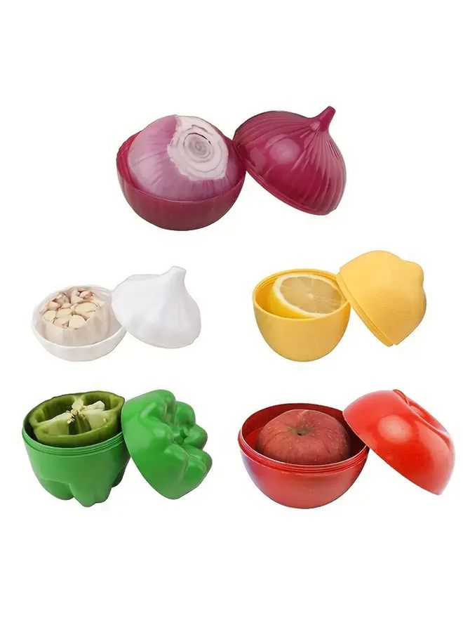 Reusable Plastic Storage Container With Garlic Color Airtight Lid For Fridge Organization Fresh Produce - Image 1