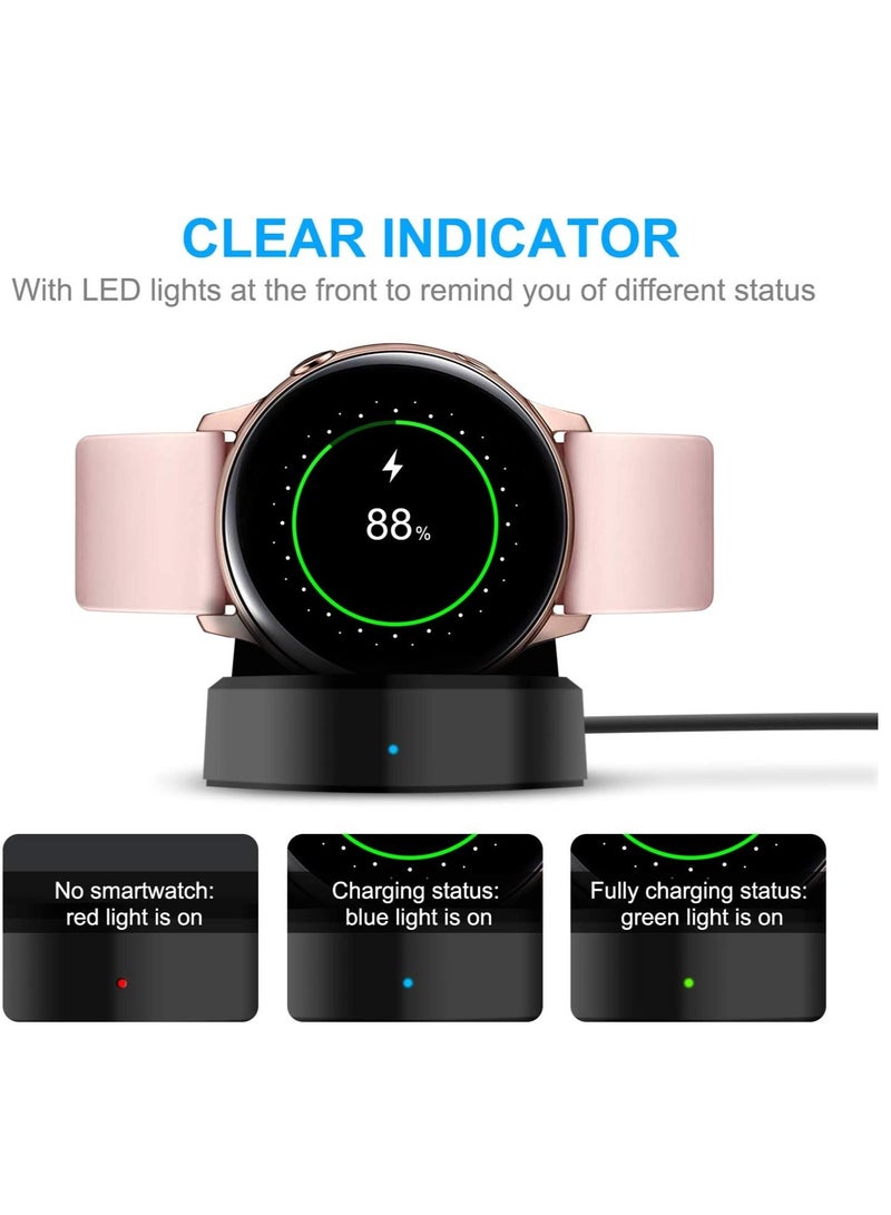 ELTRAZONE Charger Stand for Samsung Galaxy Watch Active 40mm/Active 2 40mm & 44mm/Galaxy Watch 3 41mm 45mm, Replacement Charging Cradle Dock for Galaxy Active Watch -R500N and Galaxy Active 2 Smartwatch - Image 4