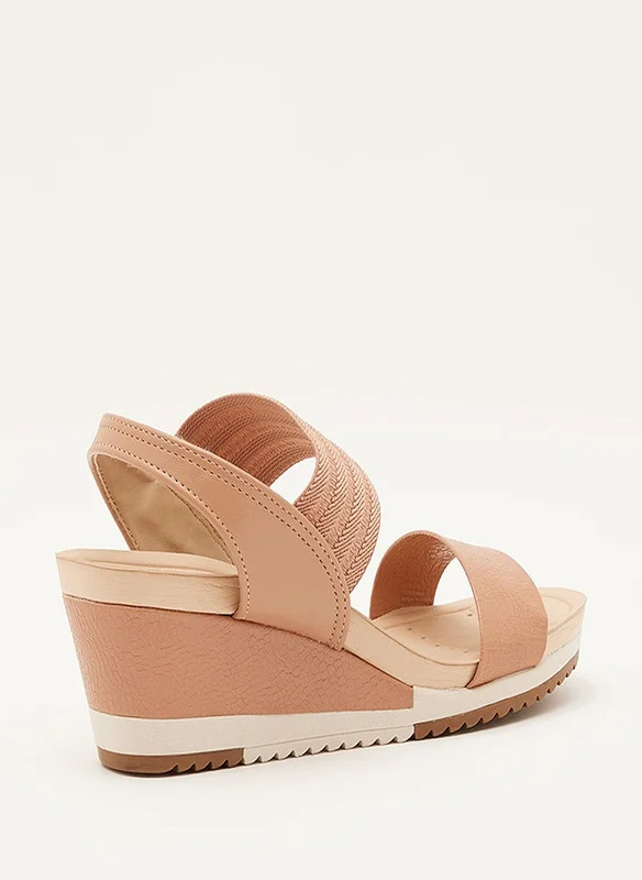 Modare Nude MODARE Wedge Sandals For Ladies for Women | Best Price UAE