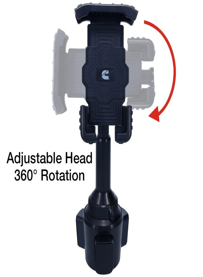 Cummins Cup Phone Holder for Car or Truck CMNCHPH - Adjustable Phone Mount for Cell Phone Car Phone Holder - Black - Image 3
