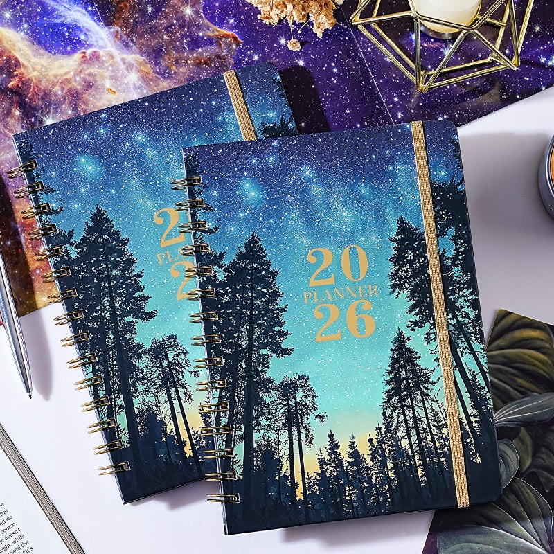 Coboll Planner 2026-2027 - Planner 2026 Weekly and Monthly from January - December, Calendar Planners with Colorful Tabs, Inner Pocket, 6.4" x 8.5" - Image 2