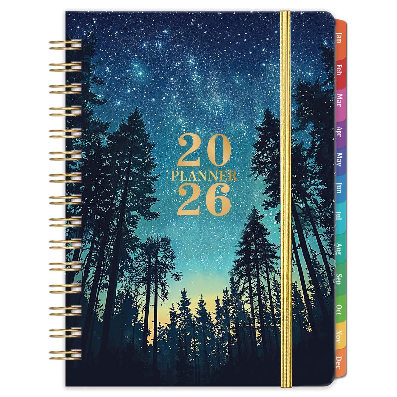 Coboll Planner 2026-2027 - Planner 2026 Weekly and Monthly from January - December, Calendar Planners with Colorful Tabs, Inner Pocket, 6.4" x 8.5" - Image 1