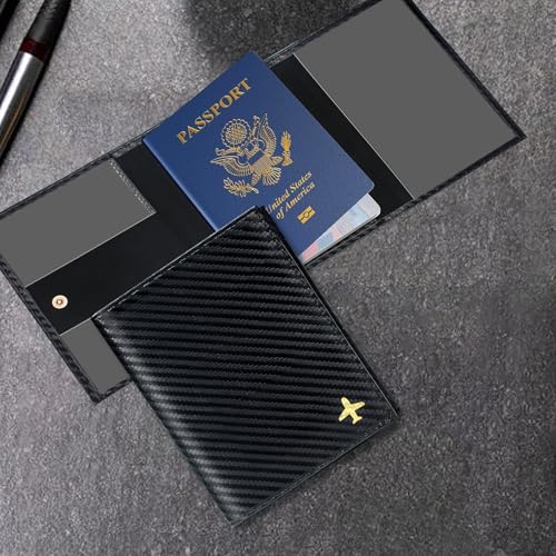 iSamzan Pilot Wallet Passport Holder - Microfiber Fabric Leather Pilot Passport Wallet Accessories - Image 5
