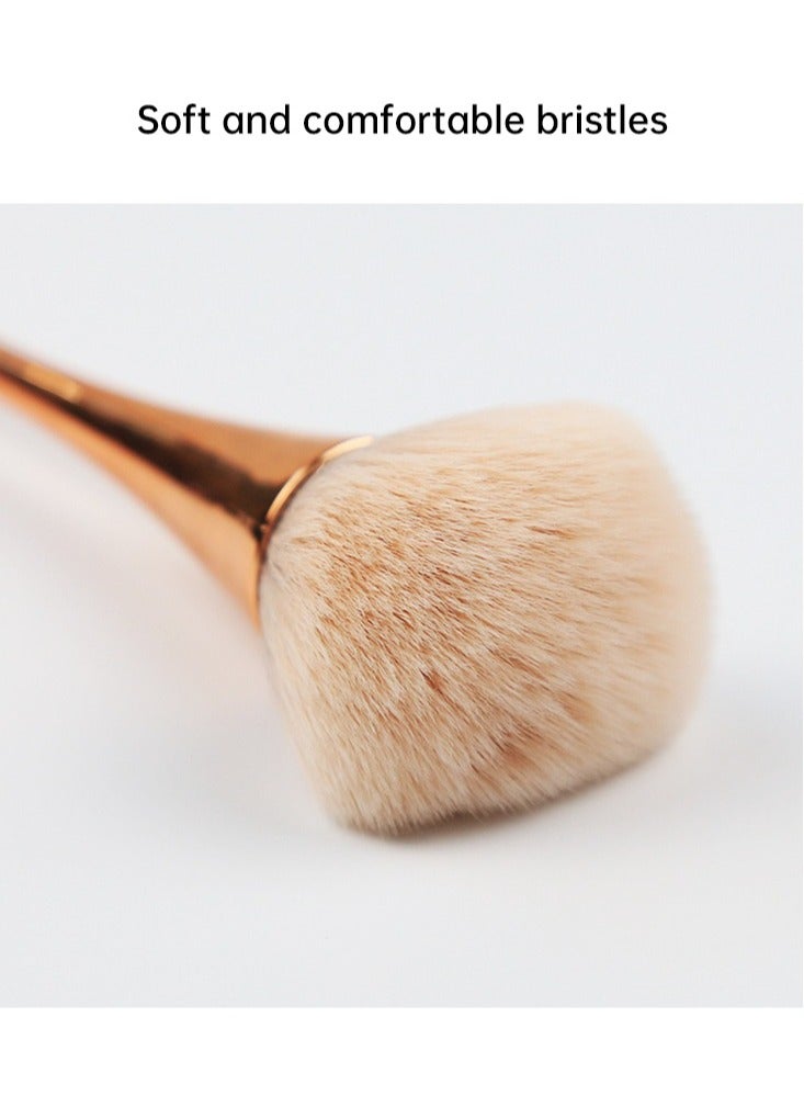 Synthetic Large Powder Brush Luxurious Buffing Bronzer Plastic Slim Thin Handle Easy to Hold  Fiber Loose Makeup Brush Daily Makeup - Image 4