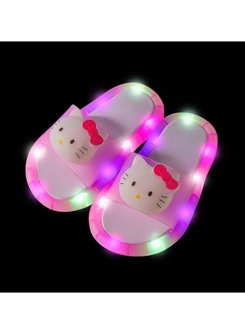 Children's slippers with soft sole, anti slip and luminous sandals, boys' and girls' garden shoes  - Image 1