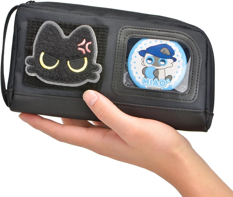 Lanxivi Pencil Case Large Capacity Adorable Cat Pencil Pouch Stationery Pen Bag Teen Girls Boys Magic Sticker Decoration Badges Low maintenance - Image 5