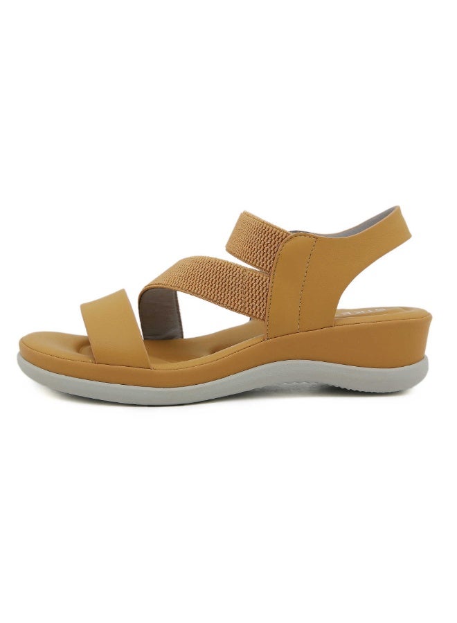 NIBEMINENT Summer Sweet Sports Style Women's Fashion Elastic Band Comfortable Thick Sole Lightweight Beach Casual Sandals  - Image 1