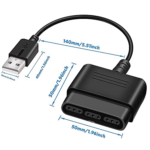 vienon PS2 Controller to USB Adapter Converter, 2 Pack Compatible with PS1/PS2 Controller Gamepad to PS3/PC Controller No Need Driver - Image 5