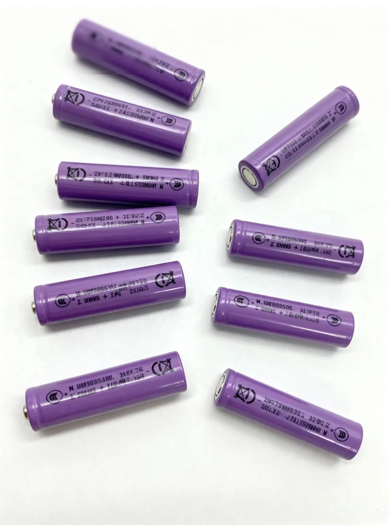 robotgcc 3.7 V 18650 Li-ion Rechargeable Battery Flat Top 1200 mAh | Reliable Lithium Cells for Arduino, Raspberry Pi, RC Cars & STEM Labs ( 10 Pack ) - Image 2