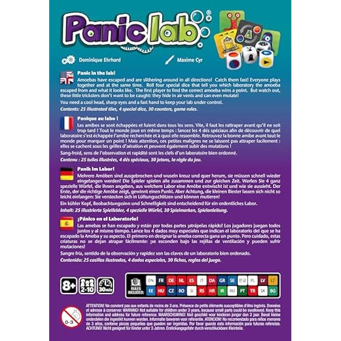 GIGAMIC - Panic Lab - Party Games - Up to 8 Players - Ages 8+ Blue, Green, Red - Image 5